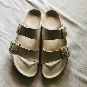 Birkenstock White Double-Strap Sandals